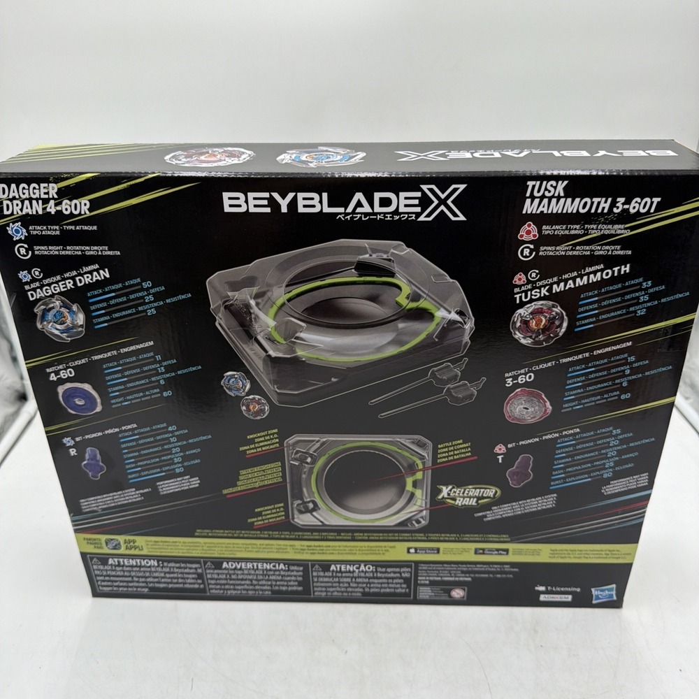 Beyblade X Dagger and Tusk Xtreme Battle Set: Ultimate Beyblade Toys Hasbro - Picture 4 of 5